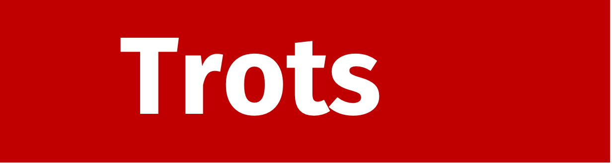 banner is zwart en rood met witte letters zenvol trots